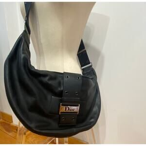 Vintage 00's Christian Dior Street Chic Half Moon Hobo/Crossbody Bag